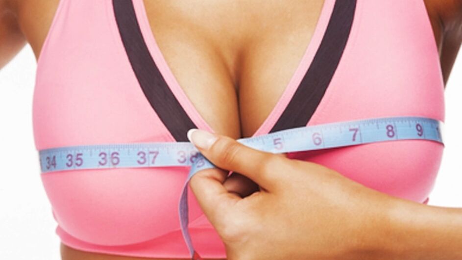 breast size in centimeters