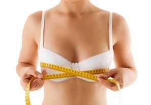 A small breast size can be enlarged with massage